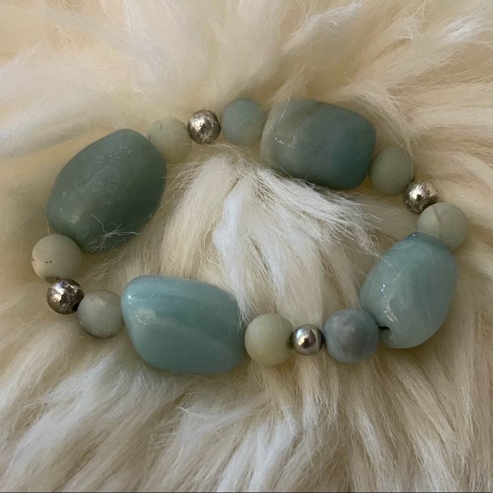 Beautiful amazonite stretch bracelet